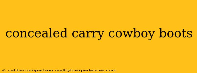 concealed carry cowboy boots