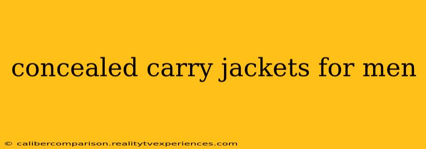 concealed carry jackets for men