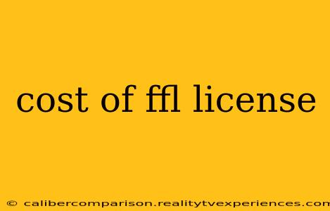 cost of ffl license