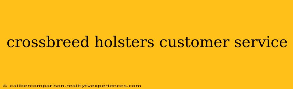 crossbreed holsters customer service