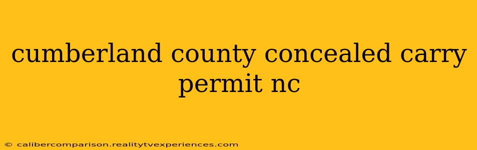 cumberland county concealed carry permit nc