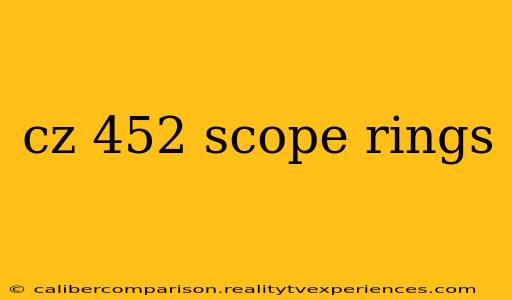 cz 452 scope rings