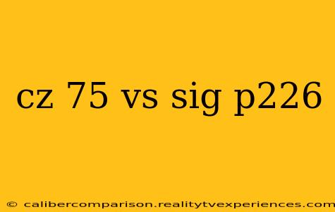 cz 75 vs sig p226