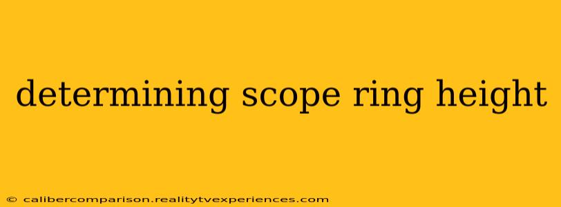 determining scope ring height