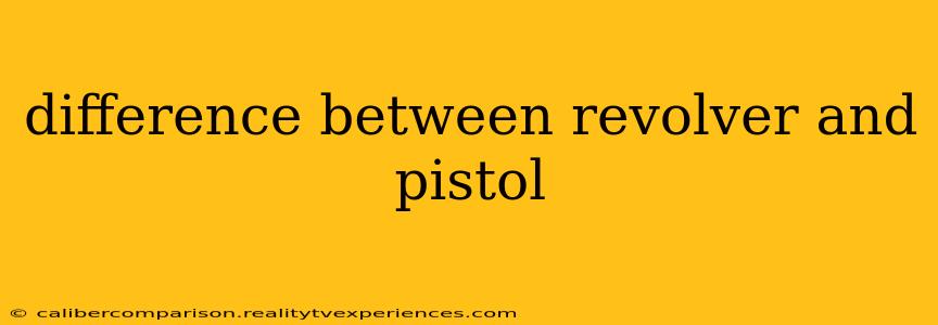 difference between revolver and pistol