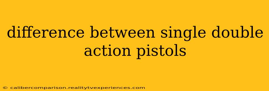 difference between single double action pistols