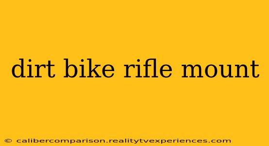 dirt bike rifle mount