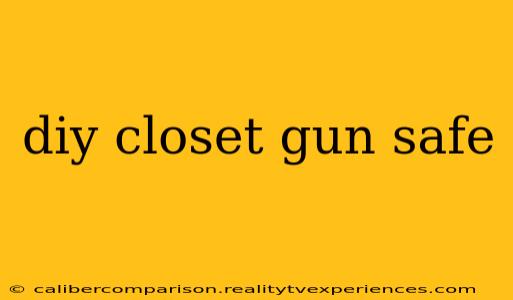 diy closet gun safe