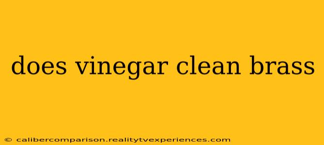 does vinegar clean brass