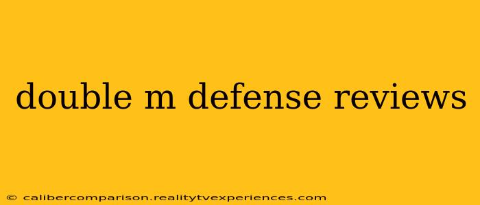 double m defense reviews