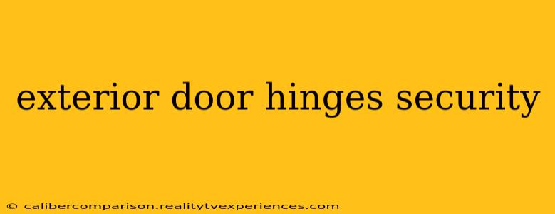 exterior door hinges security