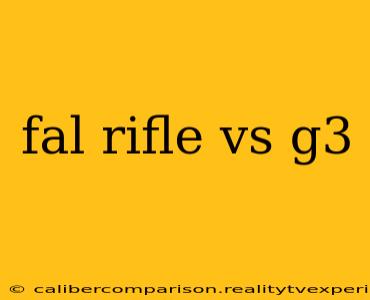 fal rifle vs g3