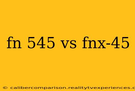 fn 545 vs fnx-45