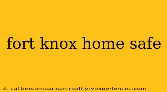 fort knox home safe