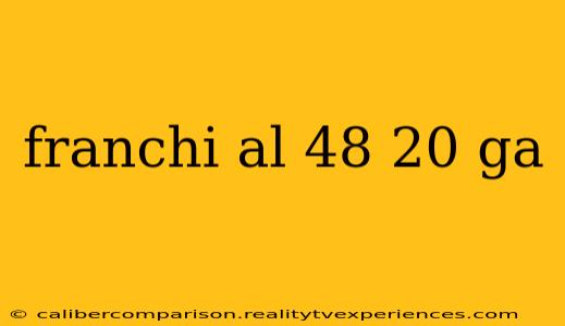 franchi al 48 20 ga