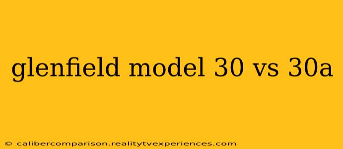 glenfield model 30 vs 30a