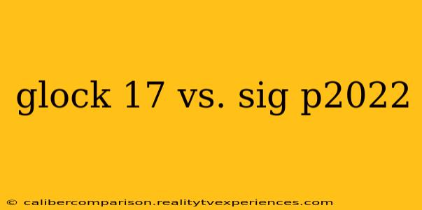 glock 17 vs. sig p2022