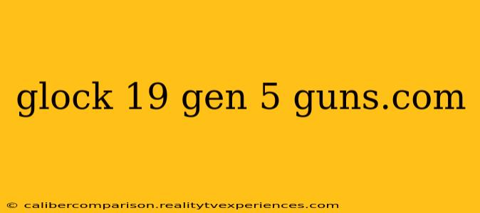 glock 19 gen 5 guns.com