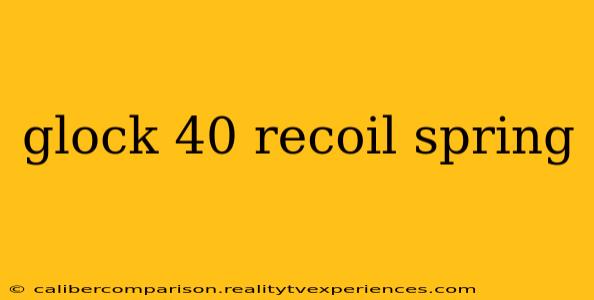 glock 40 recoil spring