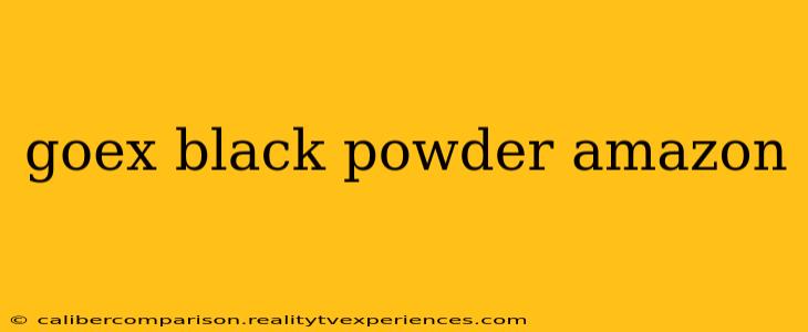 goex black powder amazon