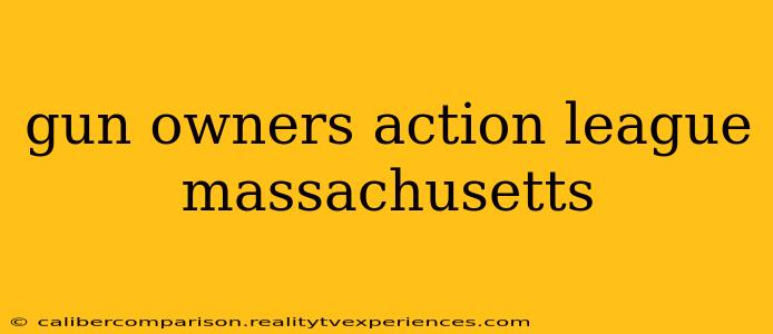 gun owners action league massachusetts