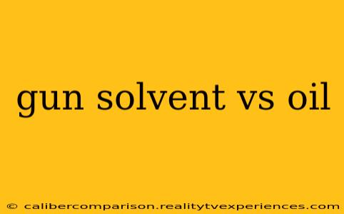 gun solvent vs oil