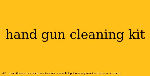 hand gun cleaning kit