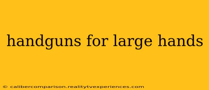 handguns for large hands