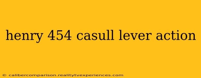 henry 454 casull lever action