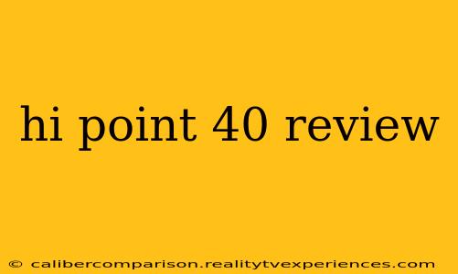 hi point 40 review