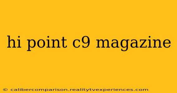 hi point c9 magazine