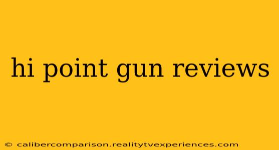 hi point gun reviews