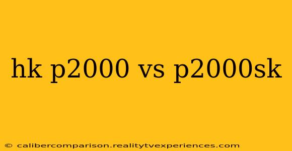 hk p2000 vs p2000sk