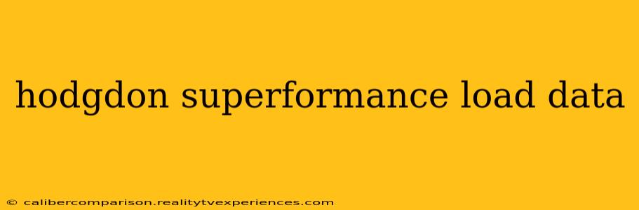 hodgdon superformance load data