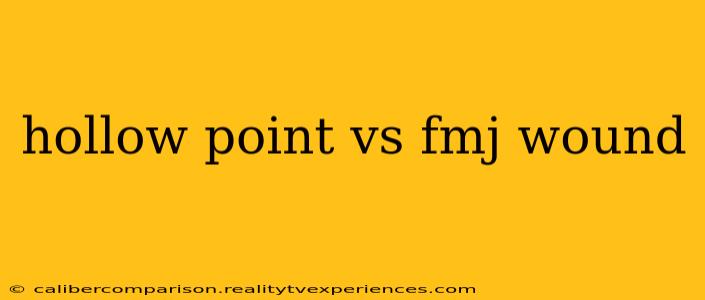 hollow point vs fmj wound