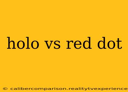 holo vs red dot