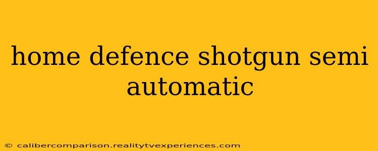 home defence shotgun semi automatic