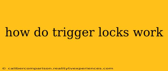 how do trigger locks work