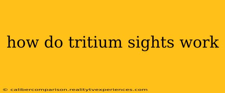 how do tritium sights work