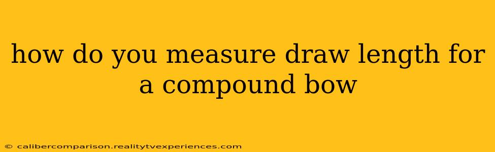 how do you measure draw length for a compound bow