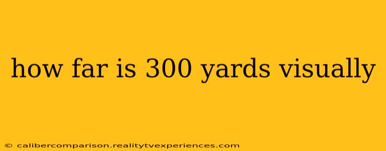 how far is 300 yards visually