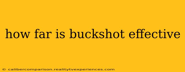 how far is buckshot effective