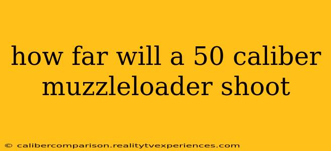 how far will a 50 caliber muzzleloader shoot