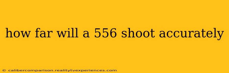 how far will a 556 shoot accurately