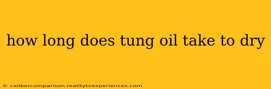 how long does tung oil take to dry