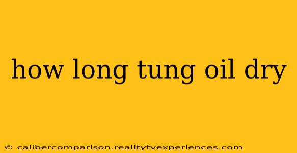 how long tung oil dry