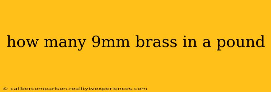 how many 9mm brass in a pound