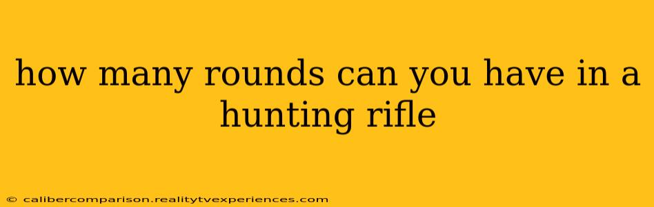 how many rounds can you have in a hunting rifle