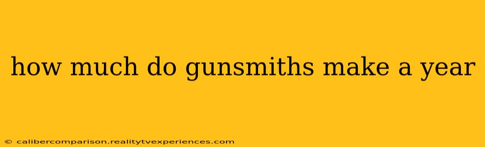 how much do gunsmiths make a year