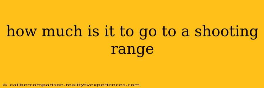 how much is it to go to a shooting range